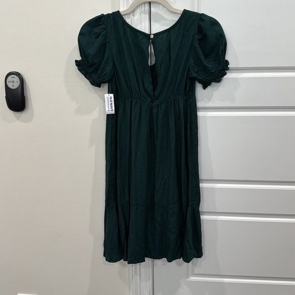 NEW Girls Hunter Green Dress Holiday Party Short Sleeve, size XL 14-16 - Picture 9 of 11